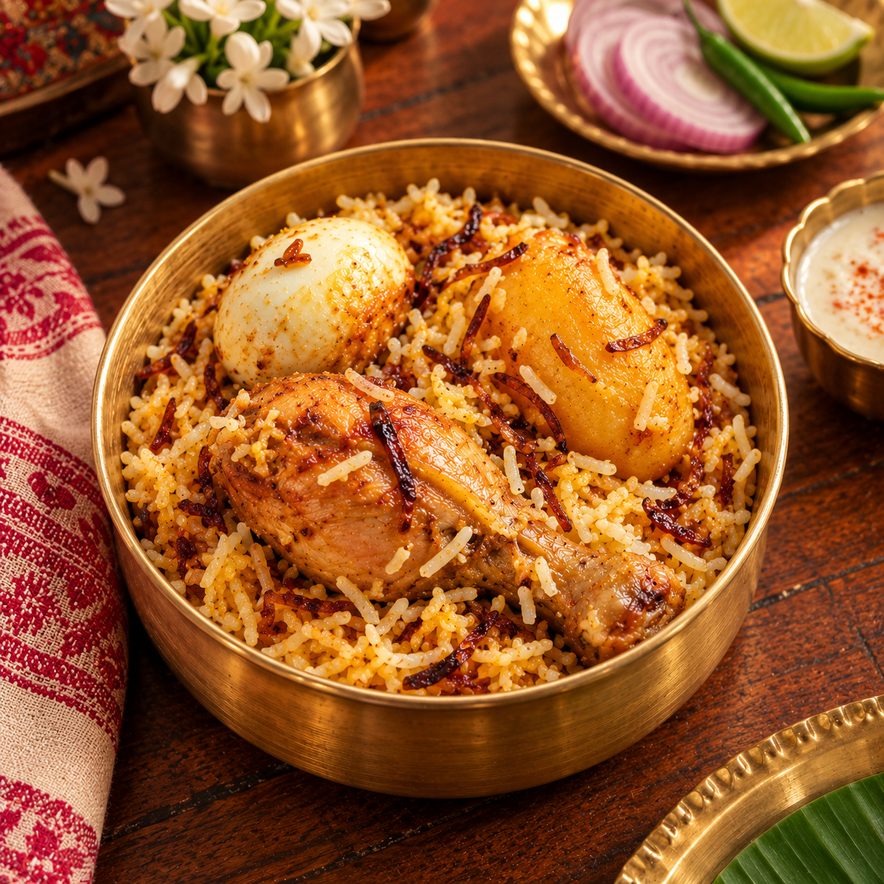 Kolkata Single Chicken Biryani